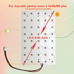 Anycubic-fotão mono x 4k/6k/m3 plus impressora 3d, 40pcs, 405nm led, 24v lâmpada grânulo placa, corpo luminoso