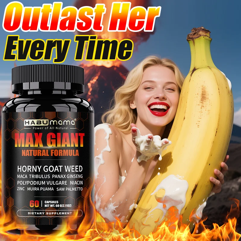 

HABUMAMA Advanced Max-Giant Grith с надписью Horny Goat Weed, женьшень, мужская бутылочка | Травяной комплекс