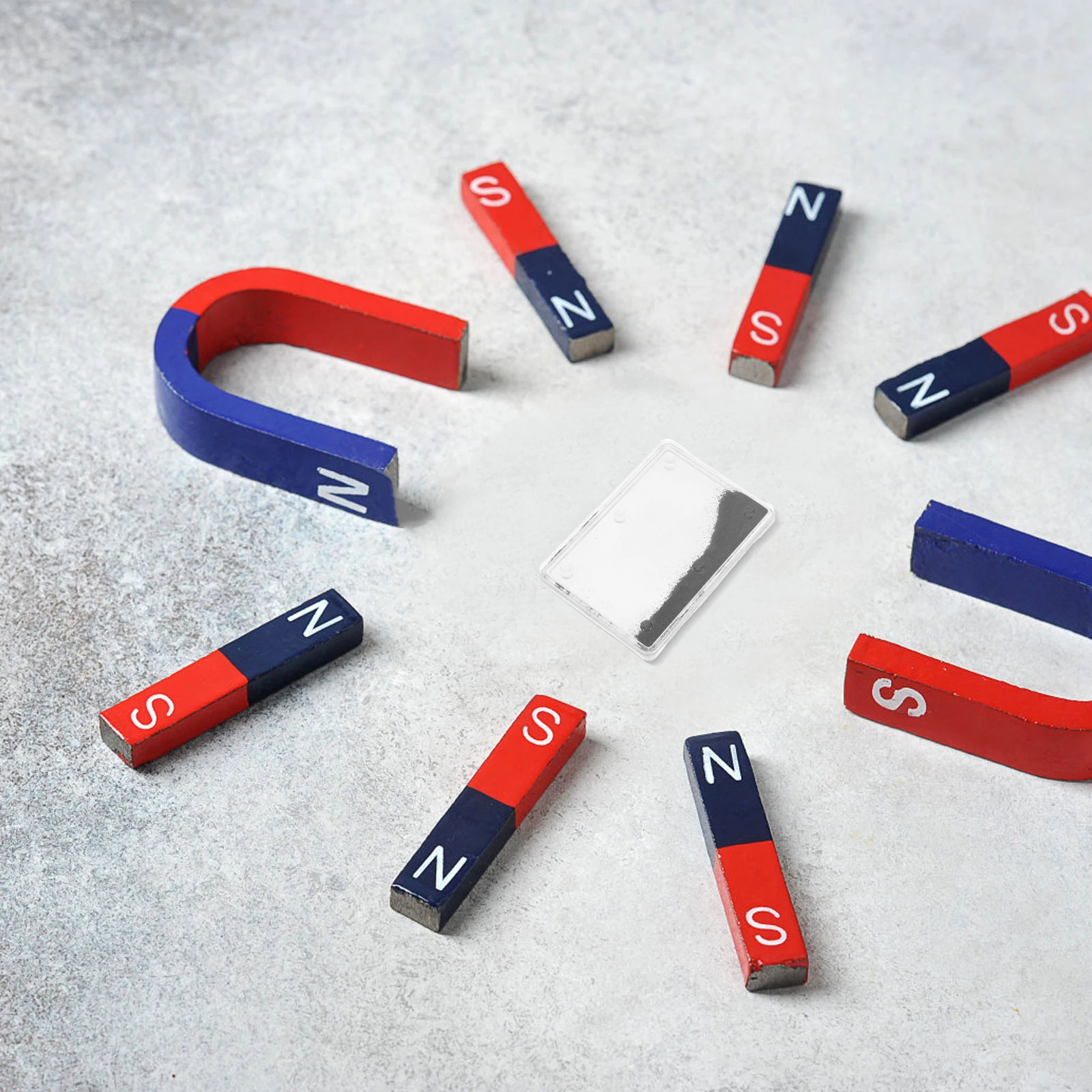 Physics Magnetic Field Experiment Box with Iron Powder Science Education Kit for School Laboratory Hands on Learning Teacher