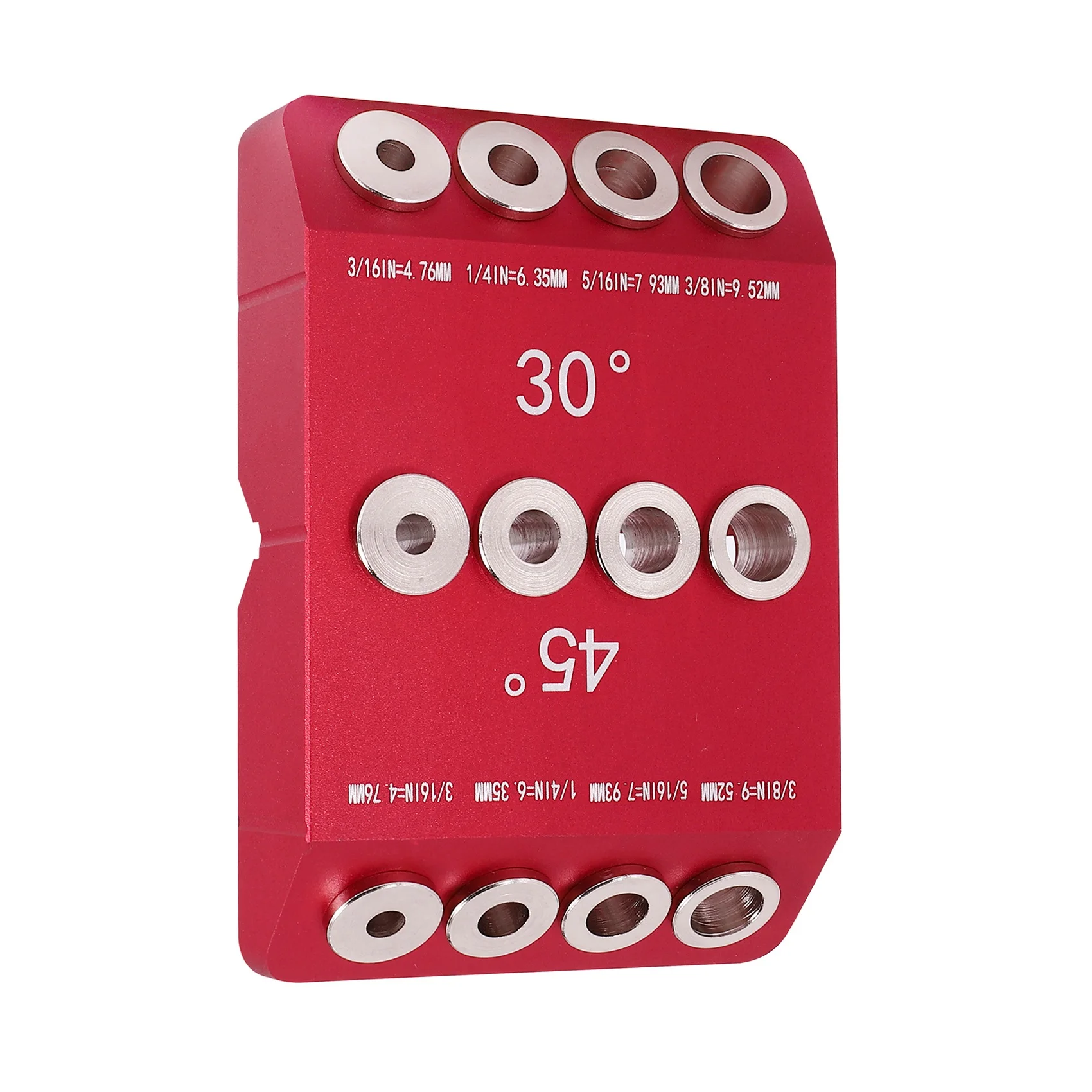 AC88-30/45/90 °   دليل ثقب الحفر الزاوية للفتحة الزاوية والمستقيمة، قالب حفر المسمار لولبي درابزين الكابل