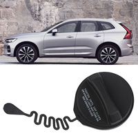 1x Car Dark Gray Fuel Gas Cap Fuel Tank Cover 31261589 For Volvo C30 C70 S40 V50 05 - 13 ABS Dark Gray Engines Inner Tank Covers