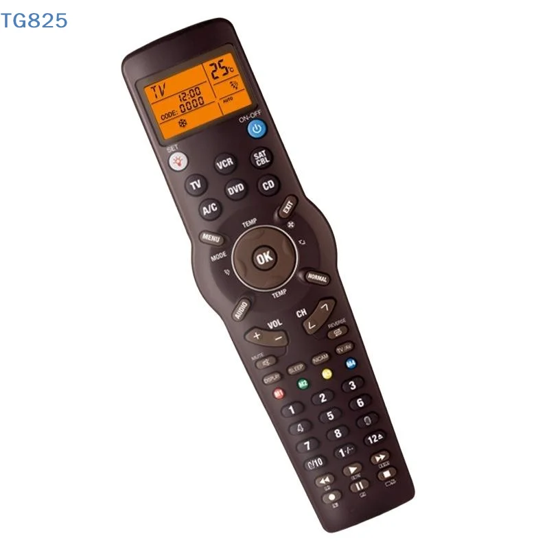 【AN】【AN】1Pcs Smart Universal Remote Control For TV/TXT DVD CD VCR SAT/CABLE And A/C RM-991 6 In 1 Learning Infrared Controller