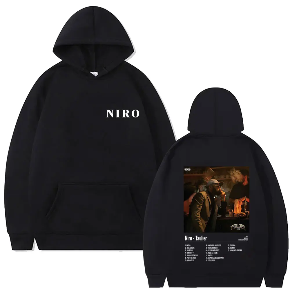 

Rapper Niro Taulier Album Hoodie Men Women Fashion Casual Oversized Pullover Hoodies Male Vintage Hip Hop Rock Style Streetwear