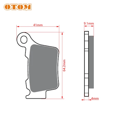 Задние тормозные колодки OTOM R04 для мотоцикла, медного спекания, тормозные диски для KTM SX SXF XC-F XCW EXC MXC HUSQVARNA FC FE TC