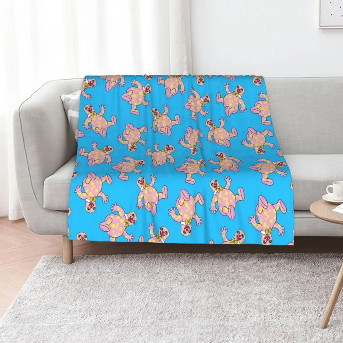 Blobby Blobby Blobby Throw Blanket Sofas valentine gift ideas sofa bed Plaid on the sofa cosplay anime Plush Blankets
