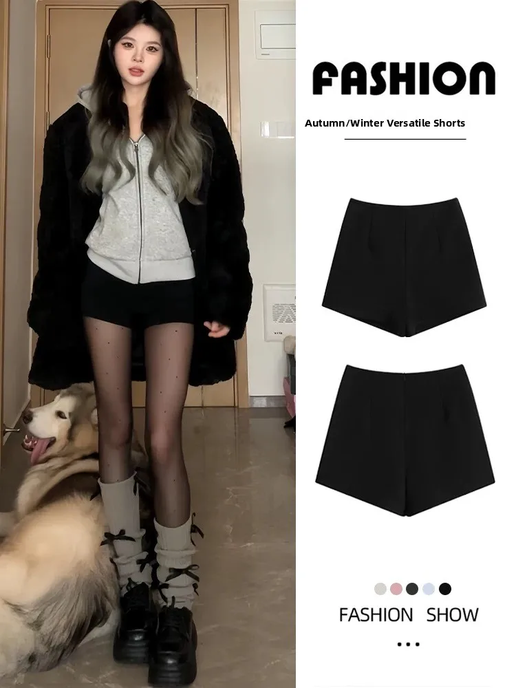 

Женские повседневные брюки с высокой талией, большие размеры, осенне-зимняя верхняя одежда, универсальные шорты для сексуальных девушек Advanced Feeling