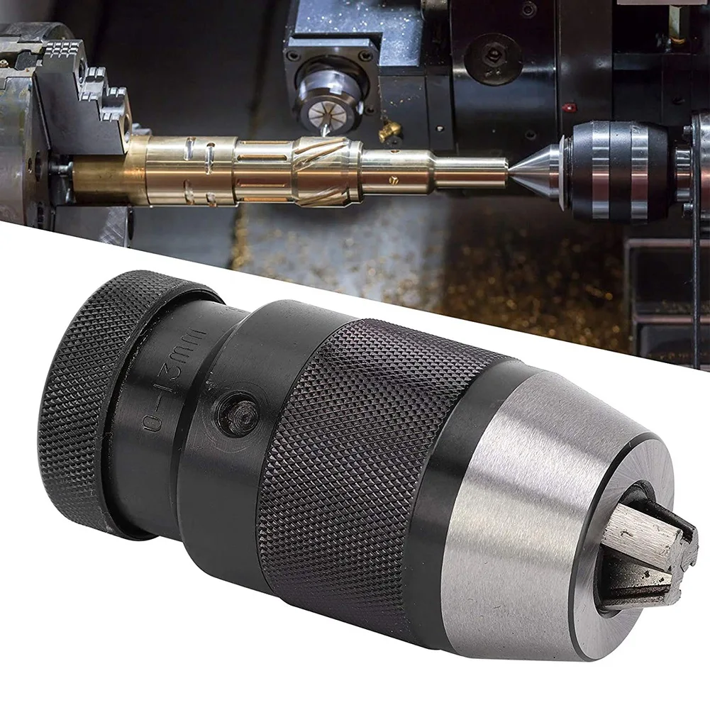 0‑13mm B16 Keyless Drill Chuck Self-Locking Adapter with Sleeve Lathes Electric Hand Tools