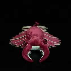 53X33CM Anomalocaris Plush Toy Simulation Shovel-shaped Shrimp Original Paleontology Series Sea Creatures Model Doll Girls Gifts