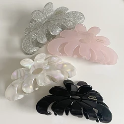 Muweordy French Acetate Hair Claw European And American Flower Hair Clips Large Claw Clips Fashion Hair Accessories For Women