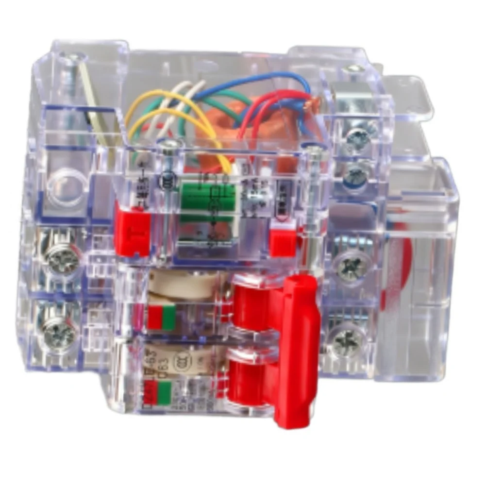 Transparent Housing DZ47LE Series 2P RCCB 6A 10A 16A 20A 25A 32A 40A 50A 63A Leakage Overload Short Circuit Protection