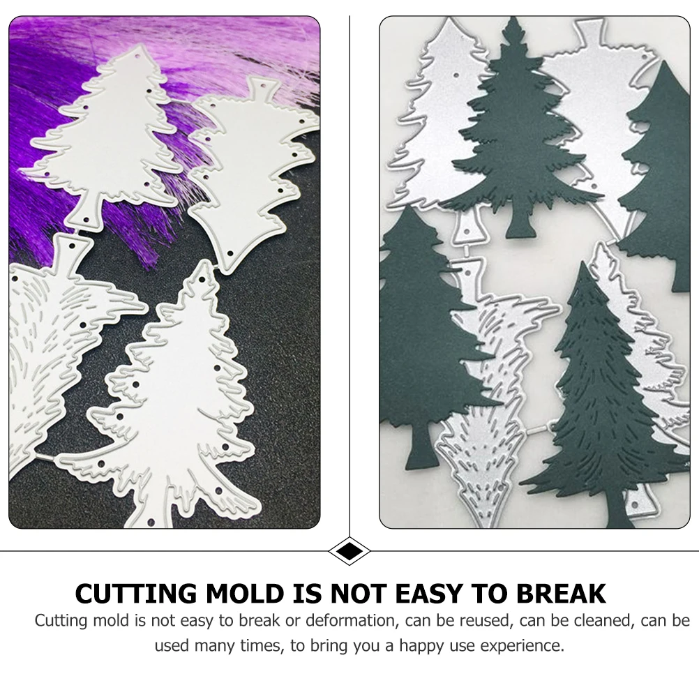 

Christmas Tree Greeting Card Cutting Die Embossing Stencils Diy Metal Die Cuts Carbon Steel Scrapbooking Tool Reusable Party