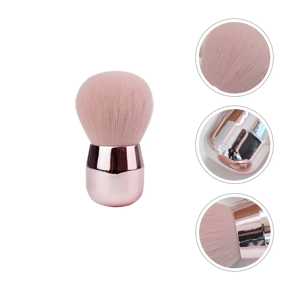 1개 버섯 모양 루스 파우더 페이스 메이크업 브러쉬 부드럽고 촘촘한 블러셔 파운데이션 브러쉬 도구 가정용 또는 전문가용
