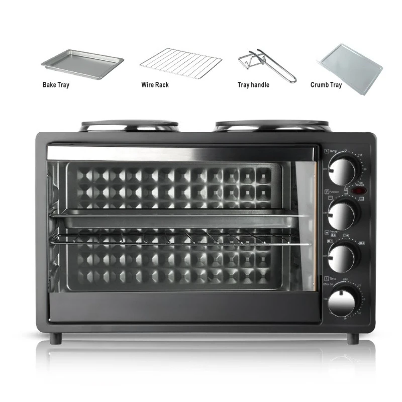 40L European Standard Dual Heating Electric Oven Top Bottom Heating Household Large Capacity Oven
