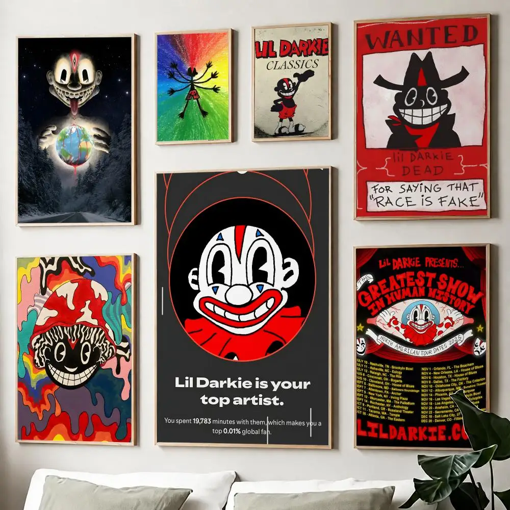Rapper Singer Lil Darkie Poster Fancy Poster American Film Mural Home Childrens Room Wall Decor Print