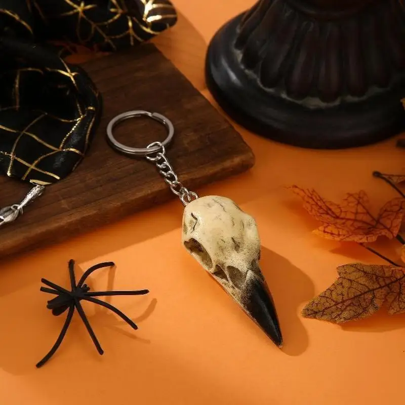 Luminous Ghost Keychain Halloween Tiny Glow Drifting Bottle Adopt Ghost Keyring Creative Design Green Spectre Jewelry Gift A-J