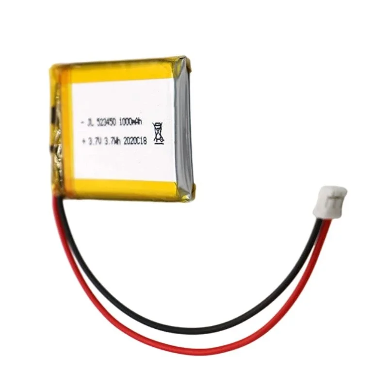 523450 3.7V 1000mAh bateria litowo-polimerowa Jst PH 2.0mm 2-pinowa wtyczka do elektrycznego przyrząd kosmetyczny Bluetooth zestaw słuchawkowy