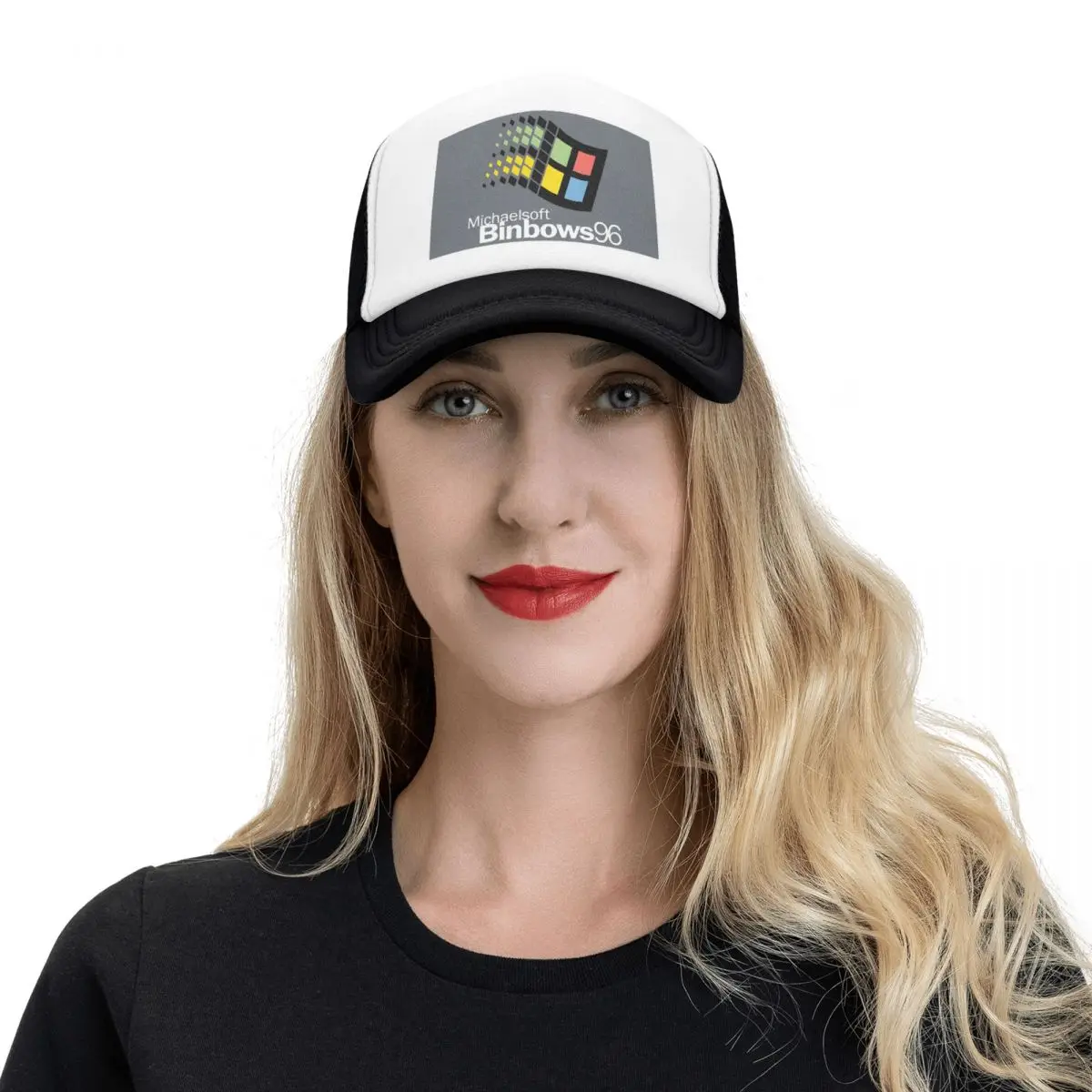 Windows 95 Geeks Nerd Mesh Cap Mode Mesh Baseball Caps Verstellbare Mütze Hip Hop Sommer Unisex Baseball Hüte Polychromatisch