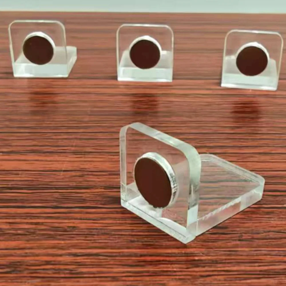 10 قطع من الملحقات المغناطيسية الأكريليك - أجزاء امتصاص مغناطيسية قوية شفافة للديكور والتنظيم #5