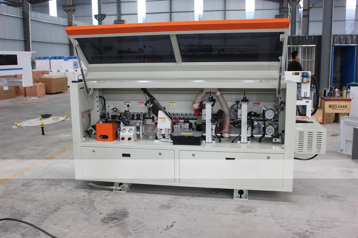 JINAN M-SHINE  Full Automatic PVC MDF Edge Banding Machine S2 Auto Curve Sealing Gluing Bonding Wood Edge Bander - view 2