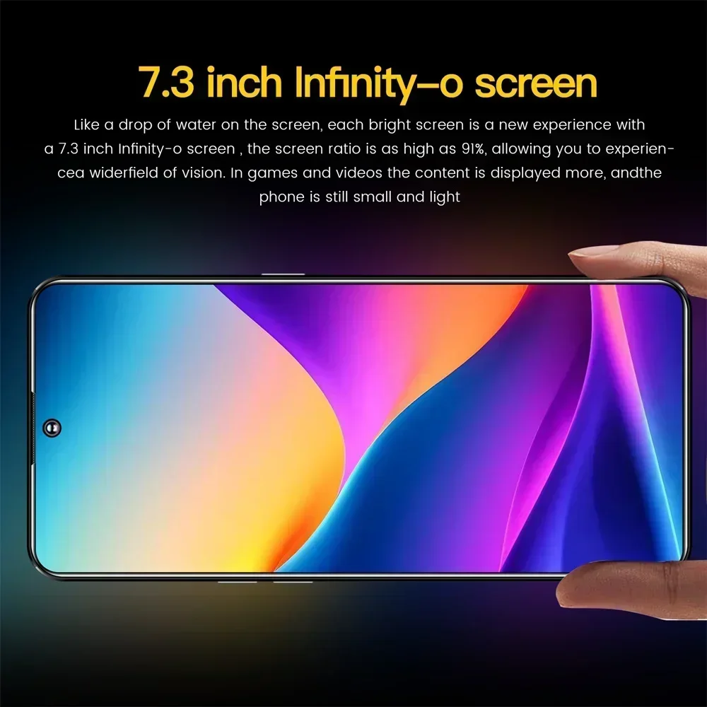 Spark 10 Pro Smartphone 5G 7.3inch HD Original 108MP Mobile Phones Dual SIM Card Cell Phone Global Version Android 13 Cellphones