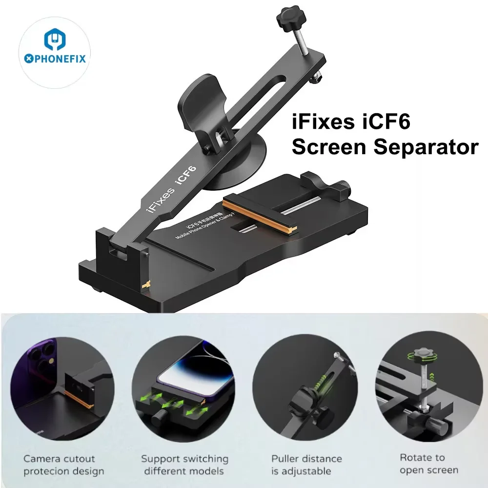 iFixes iCF6 Heating-Free Screen LCD Separator Mobile Phone LCD Screen Disassembly Opening Fixture For Phone Quick Removal Repair