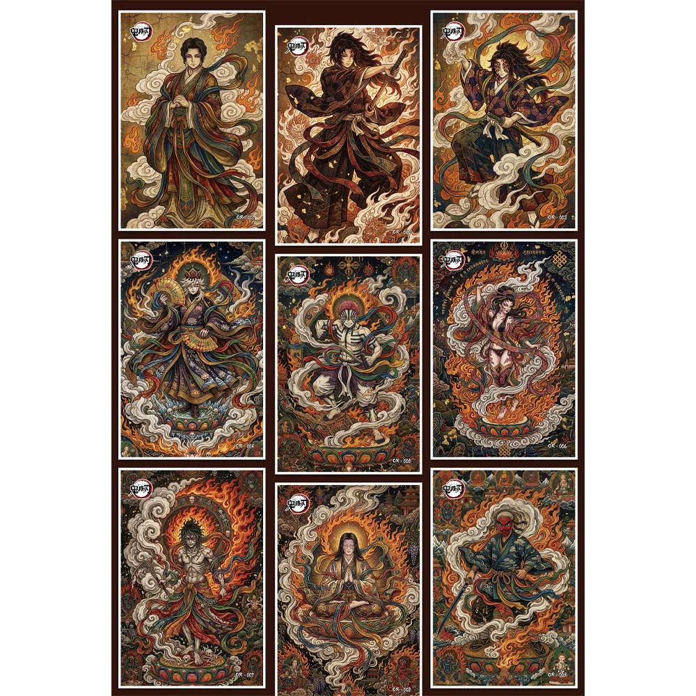 Wholesale 2026 Latest Models FuKaYingHua Demon Slayer A6 Size Boards Acrylic Color Paper Children's Toy Gift