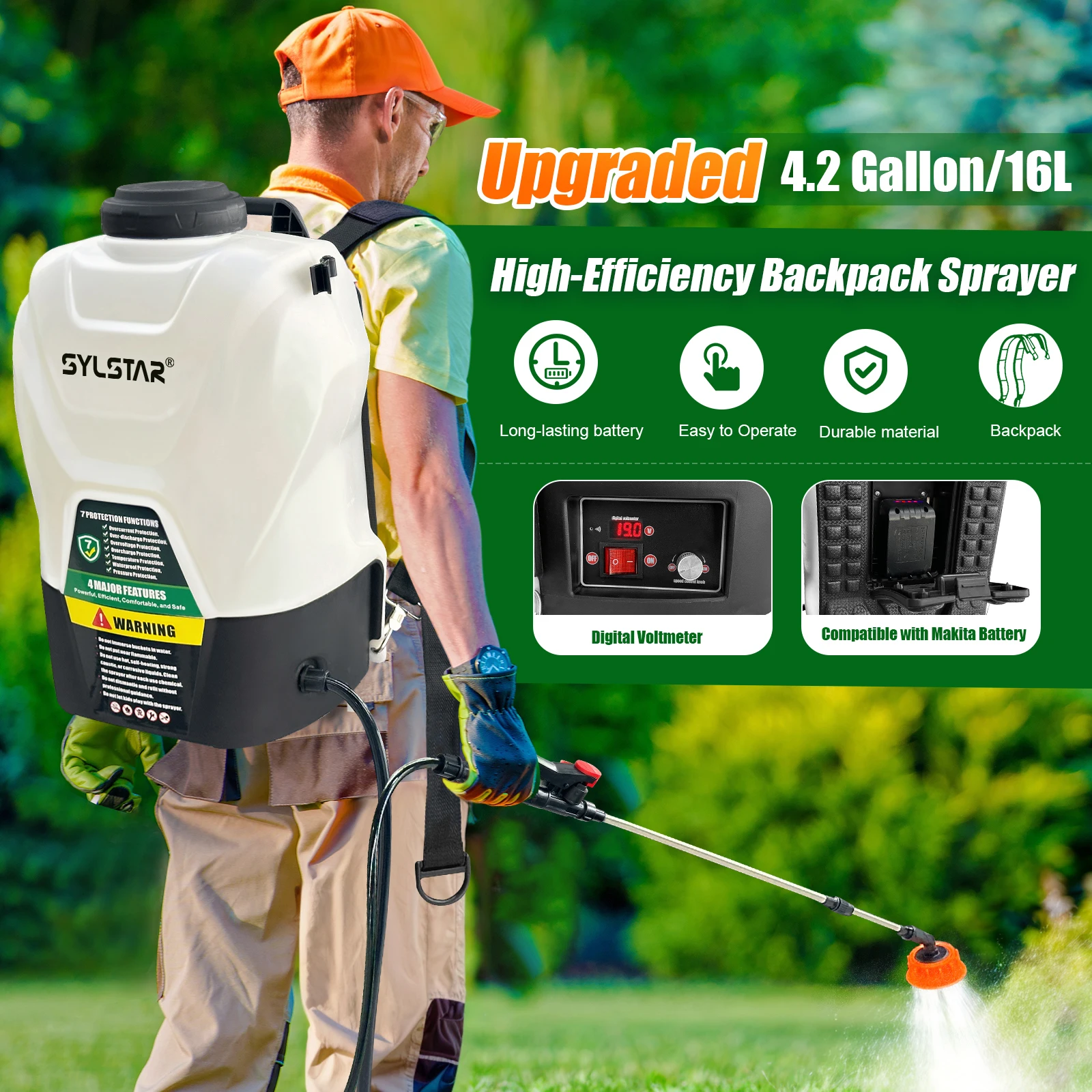 Электрический опрыскиватель дл – обзор и цена Electric Sprayer Backpack