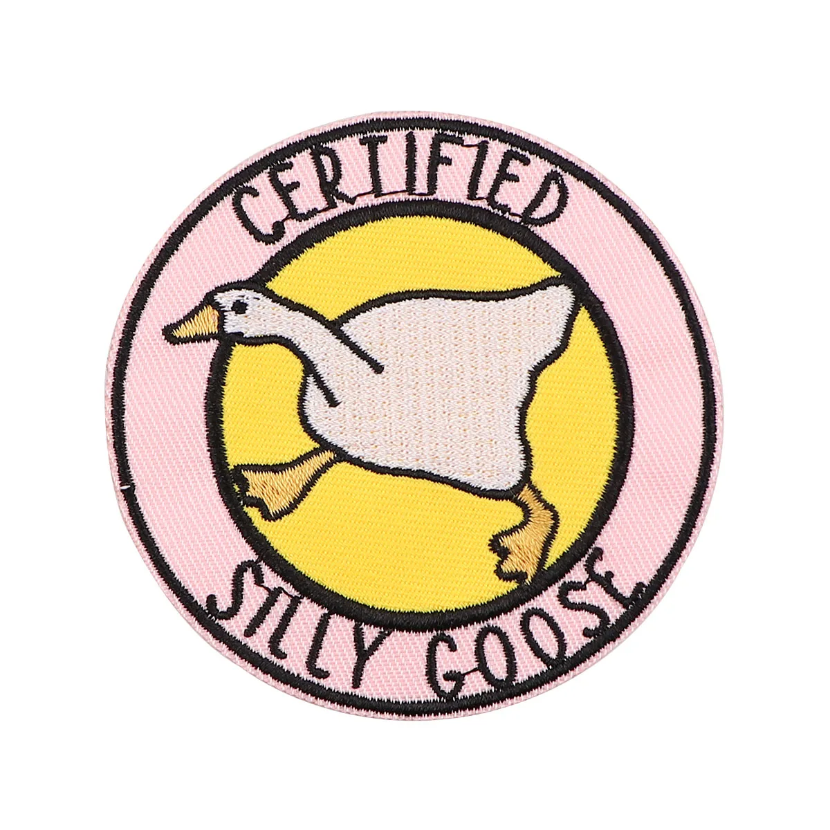 Cute Goose Cartoon Embroidery Patch Iron On Patches on Clothing Backpack Funny Animal Patches for Jackets DIY Sew Patch Stickers