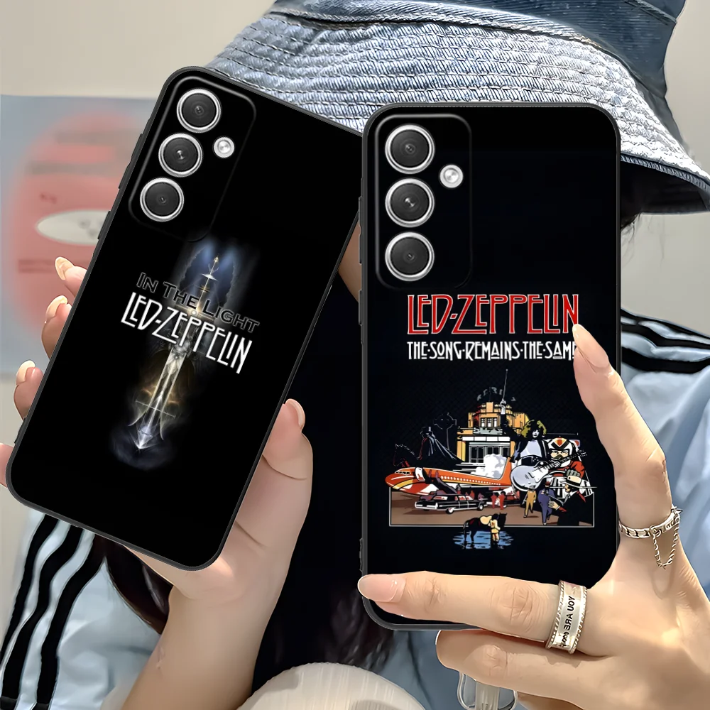 Mobile Z-Zeppelin Phone Case for Samsung Galaxy S24 S23 S22 S21 S20 S10 S9 Plus FE Ultra Lite Black Smartphone Cellphones