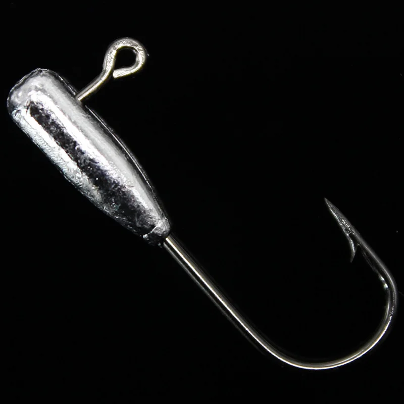 100Pcs/Lot Jig Head Barbed Fishing Hook Hard Bait 1.5g High Carbon Steel Crank Lead Hook For Soft Lure Fishing Accessories Pesca