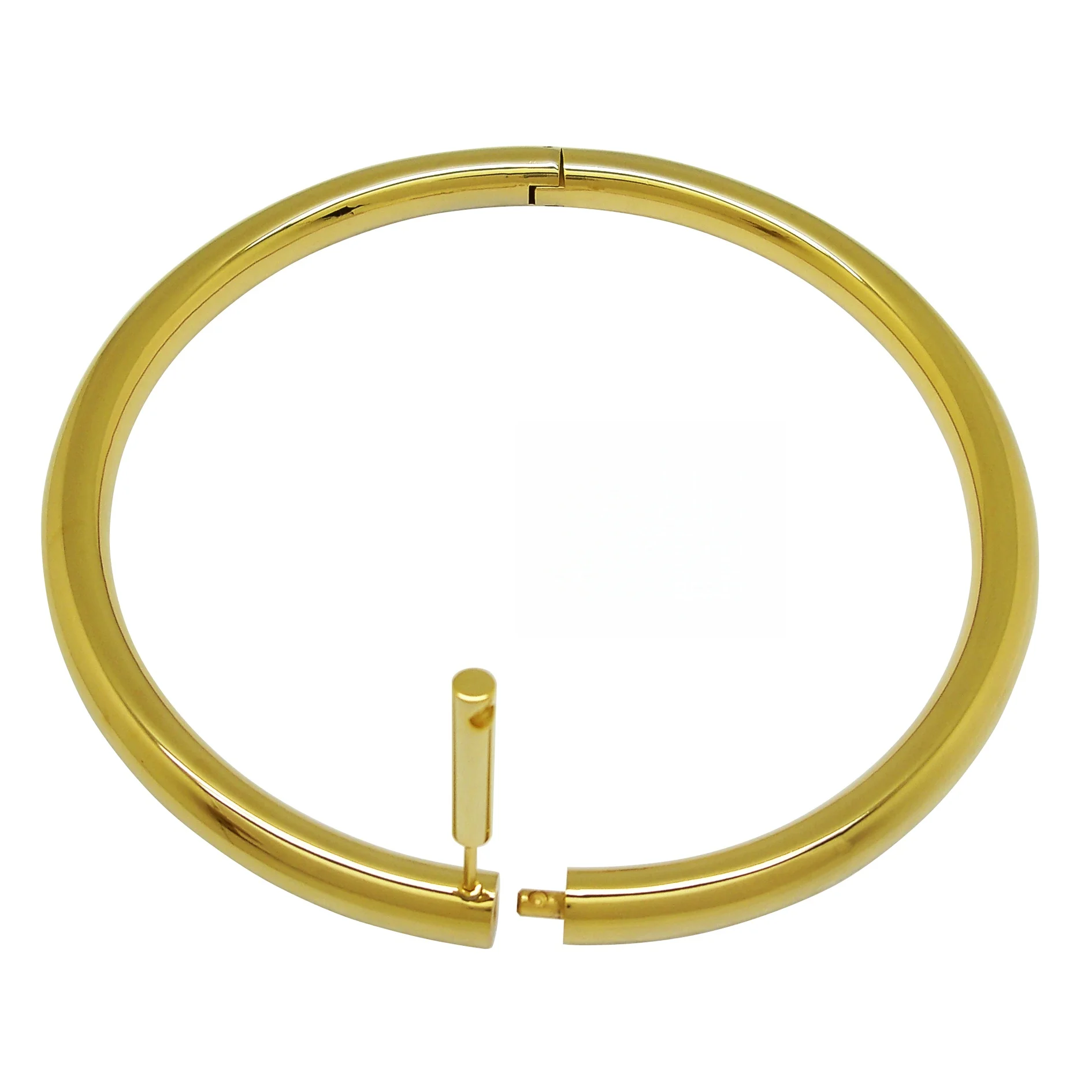 Polished Stainless Steel Slave Choker Necklace Silver Gold Color Fetish Wear Unisex Jewelry Fashion Collar view 2