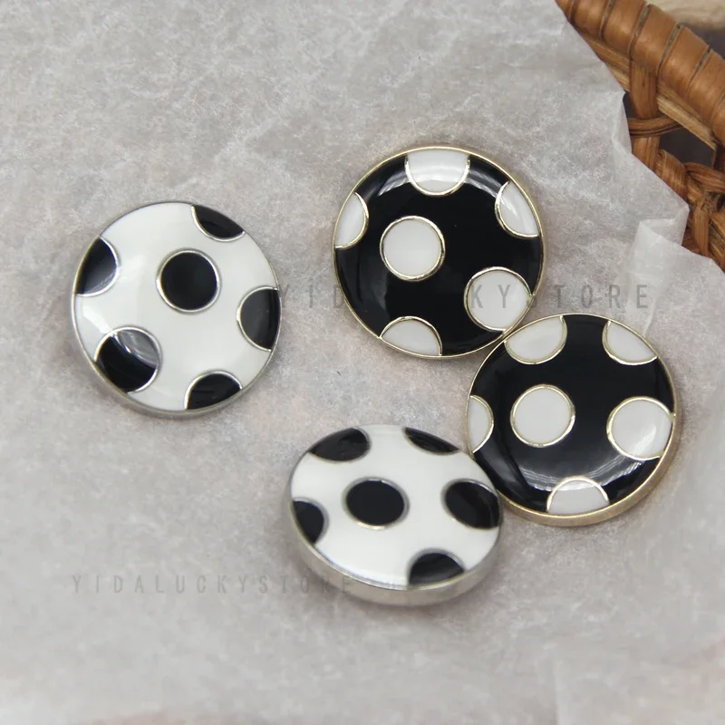 HENGC Cute Round Spot Circle Women Coat Metal Buttons For Clothing Blouse Handmade Decorative DIY Sewing Accessories Wholesale