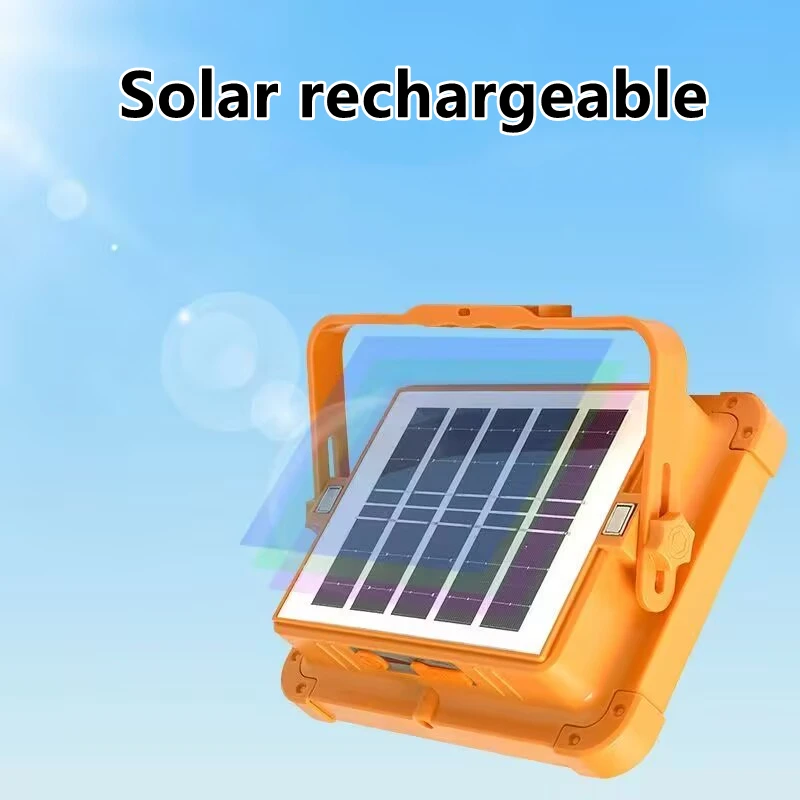 

Outdoor Portable Lamp LED Emergency Camping Light Hanging Lantern 2400mAh 5 Lighting Modes Camping Handheld Lamp Solar Energy