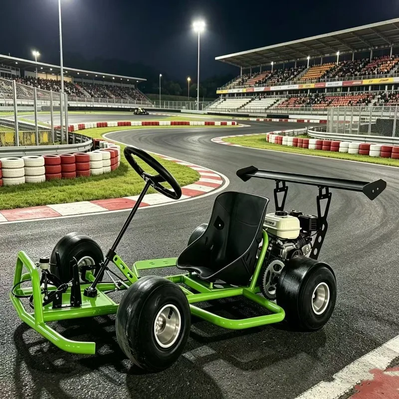 Classic Fluorescent Green Off-Road Kart Parent-Child Field Competitive Drift Outdoor Off-Road Vehicle Adult Drift
