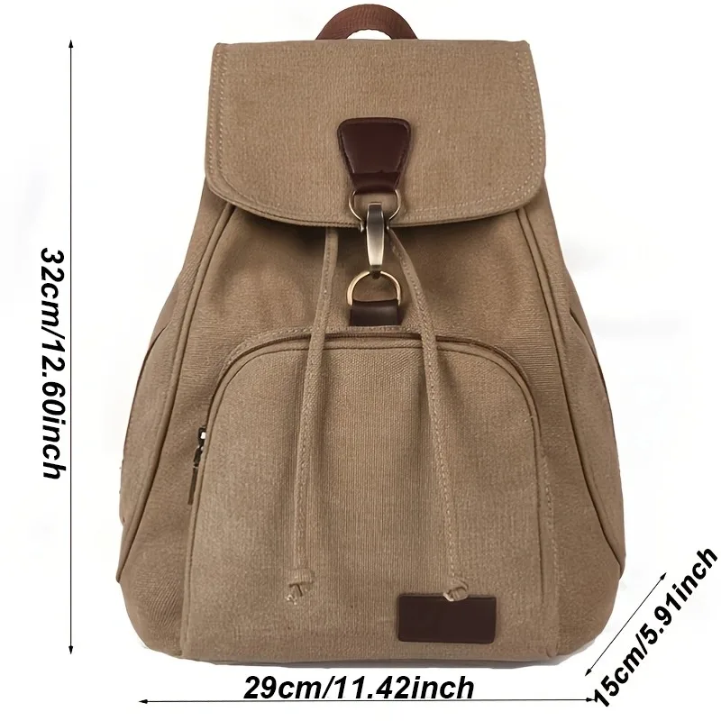 High Capacity Backpacks 2024 New Women\'s Outdoor Travel Canvas Bag Retro Trendy School Backpack for College Fashion Students