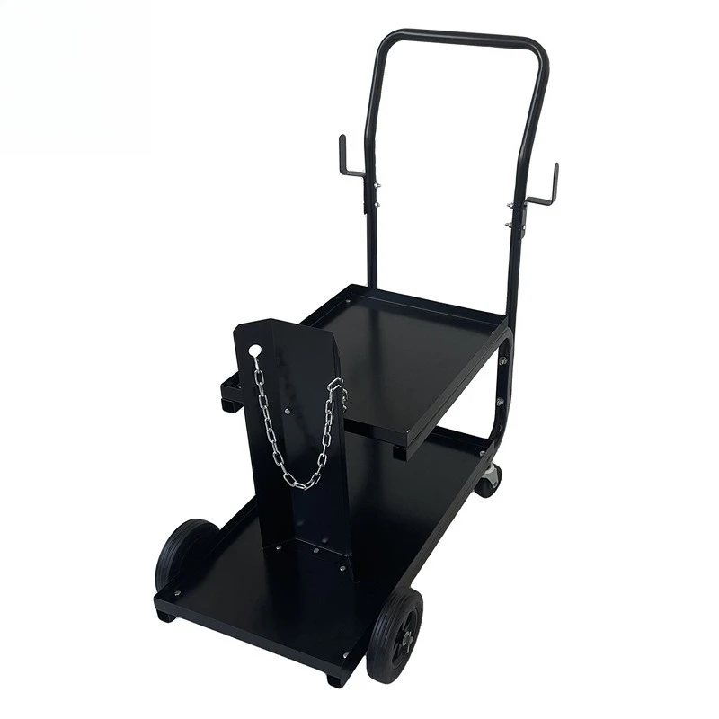 

Electric welding cart, second guarantee welding cart, universal wheel movable double-layer welding machine tool cart with handle