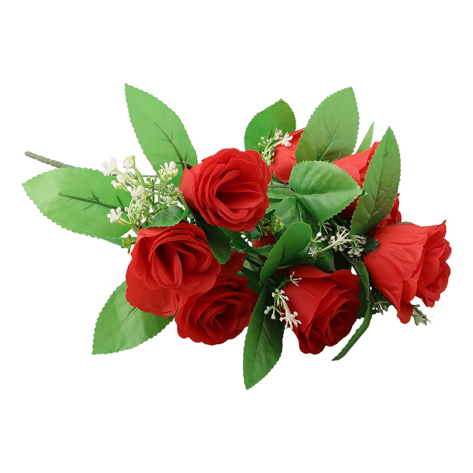 Fiori Artificiali Simulati, Rose Rosse Tramonto, Gialle, Rosse, Blu, Bianco Latte, Rosa, Viola, Rosso In Plastica E Seta Per Feste