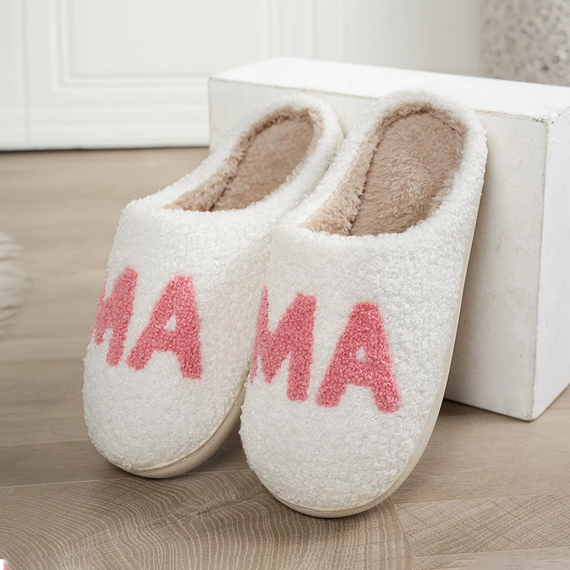 Casual Flauschige Damen Hausschuhe Hause Plüsch Mama Designer Winter Frau Schuhe Flache Plattform Elegante Schuhe Trend Fuzzy Pelz Rutschen – Detail 2