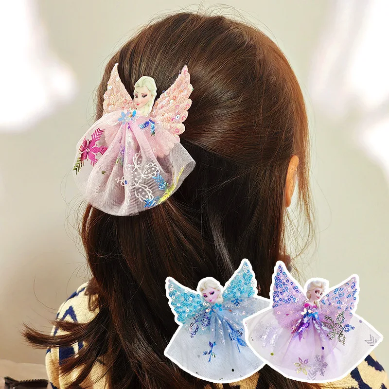 disney Frozen Elsa Hair ornaments, hair ornament accessories, party hair ，cute hair clips,cosplay，stage Accessories，travel