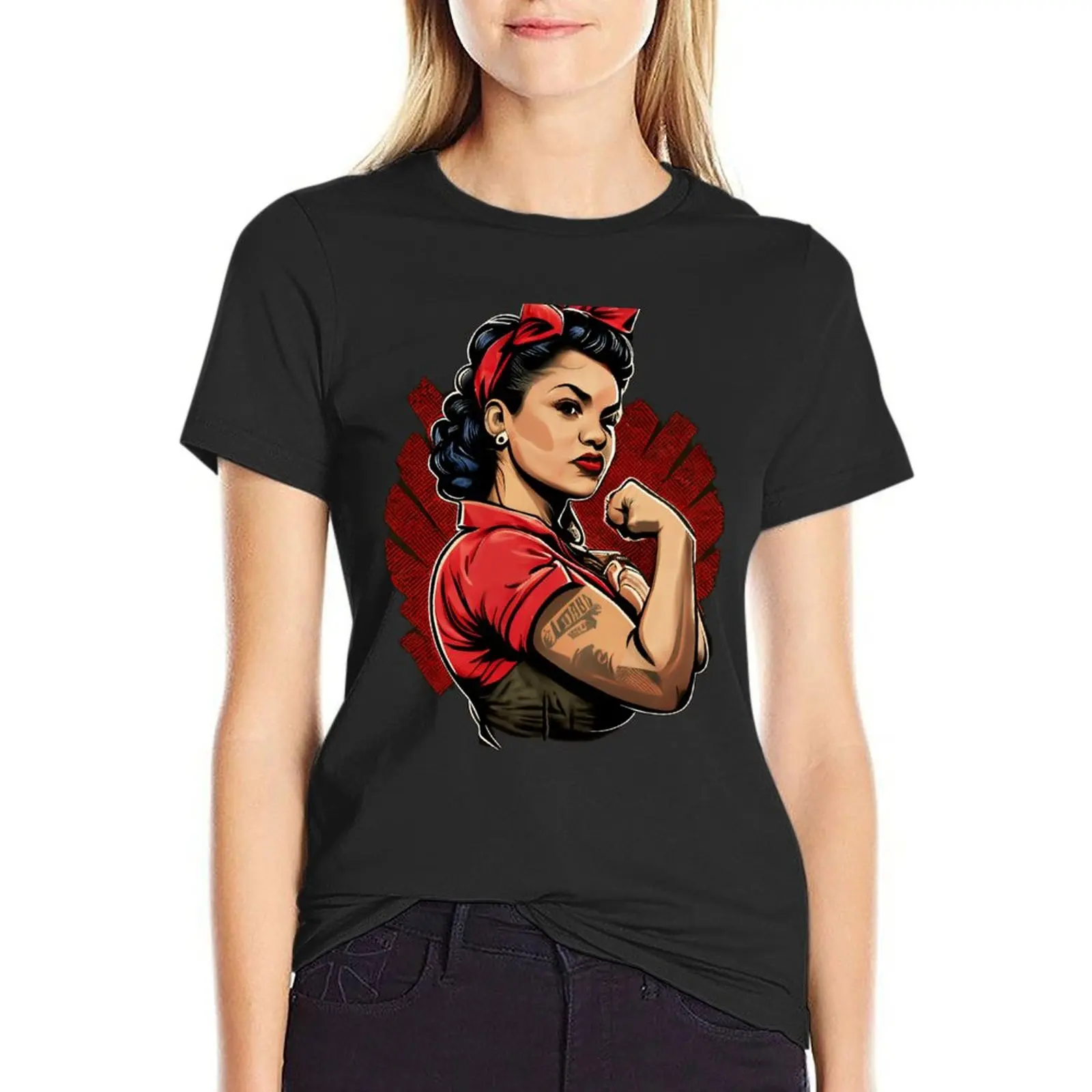 Rosalinda the Riveter - Latina Empowerment T-Shirt tops new edition T-shirt Women