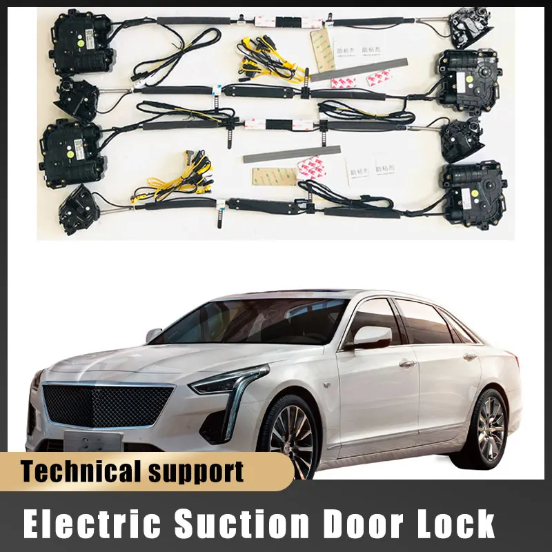 

For Cadillac CT6 2017~2024 Car Soft Close Door Latch Pass Lock Actuator Auto Electric Absorption Suction Silence Closer