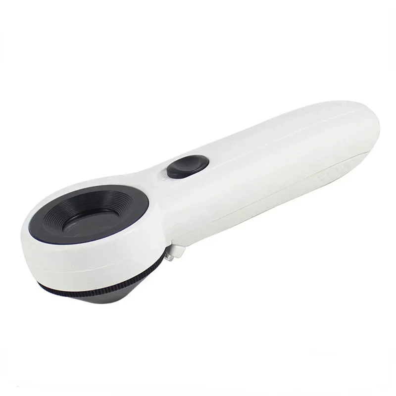 

45X Magnifying Glass With 2 LED Light For Inspect Maps Stamps Jewelry