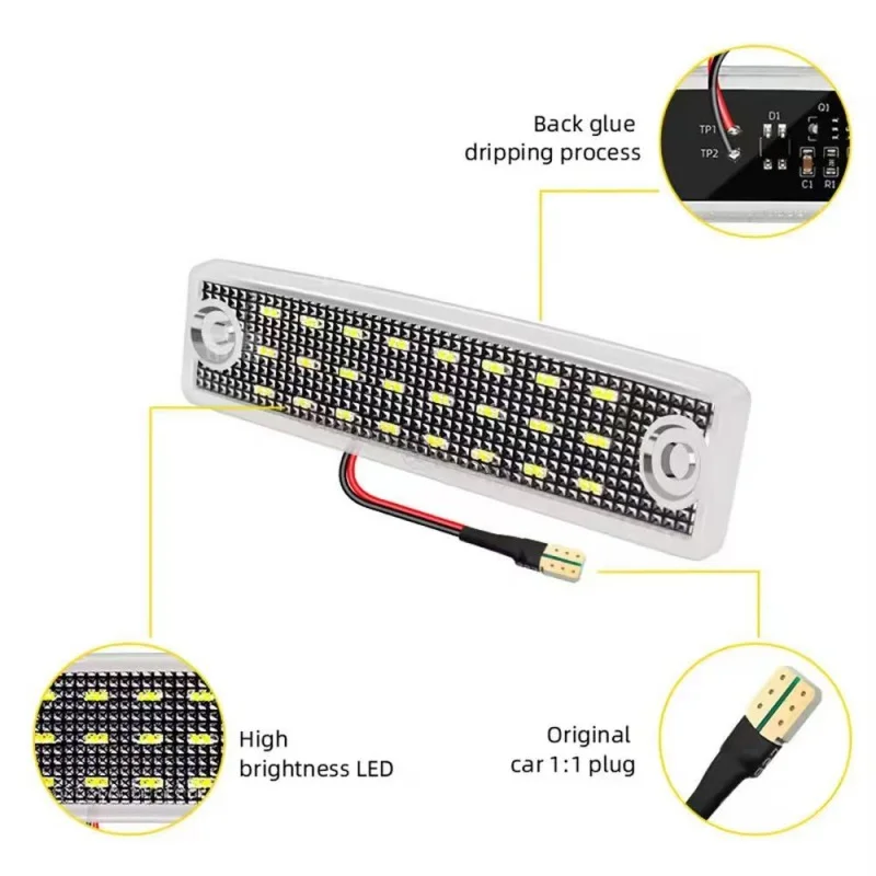 

2pcs Car LED License Plate Lights For Toyota 4Runner 1996 1997 1998-2022 Car-Styling Number Lamps For Toyota Sequoia 2008-2019