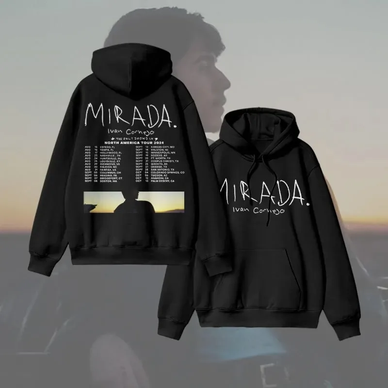 

Осень-зима 2025 г., свободная толстовка унисекс из 100% Mirada Tour с принтом, элитная роскошь для мужчин и женщин, топ Y2k