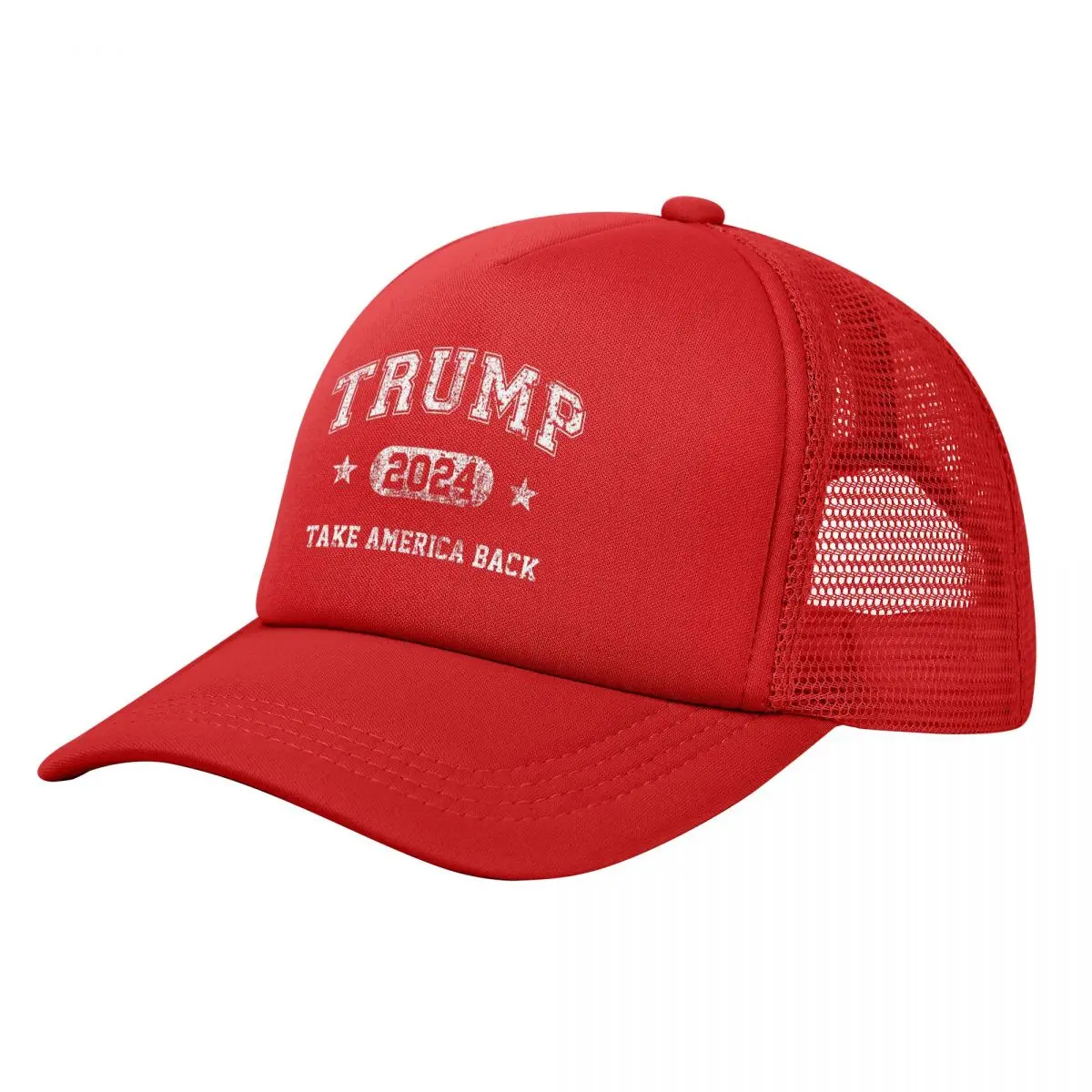 Trump 2024 Take America Back Mesh Baseball Cap Trucker Worker Cap Dad Hat Adjustable Snapback Caps Sun Caps Summer Trucker Cap