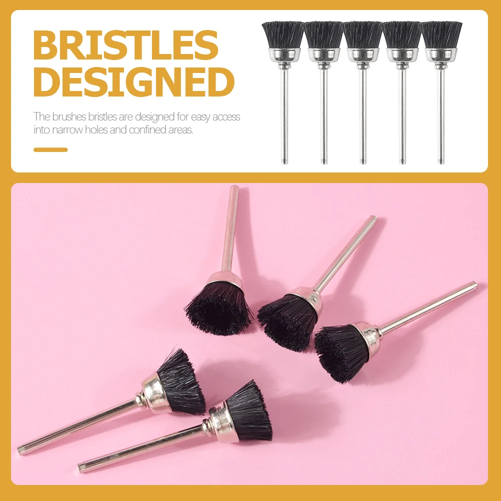 

8 Pcs Drill Bits Cleaning Brush for Electric Drills Suitable for Nail Art Artists Salons Schools Home Use Nail Art Supplies