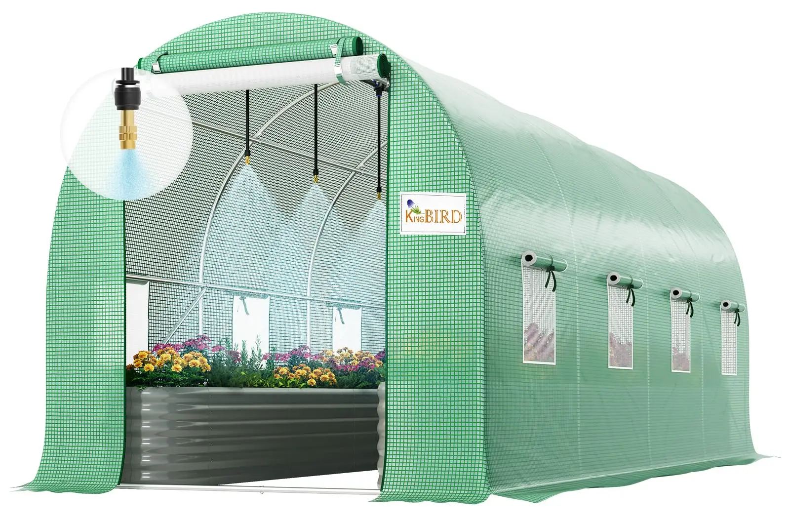 Premium 15x7x7 FT Greenhouse for Outdoors, Large Heavy Duty