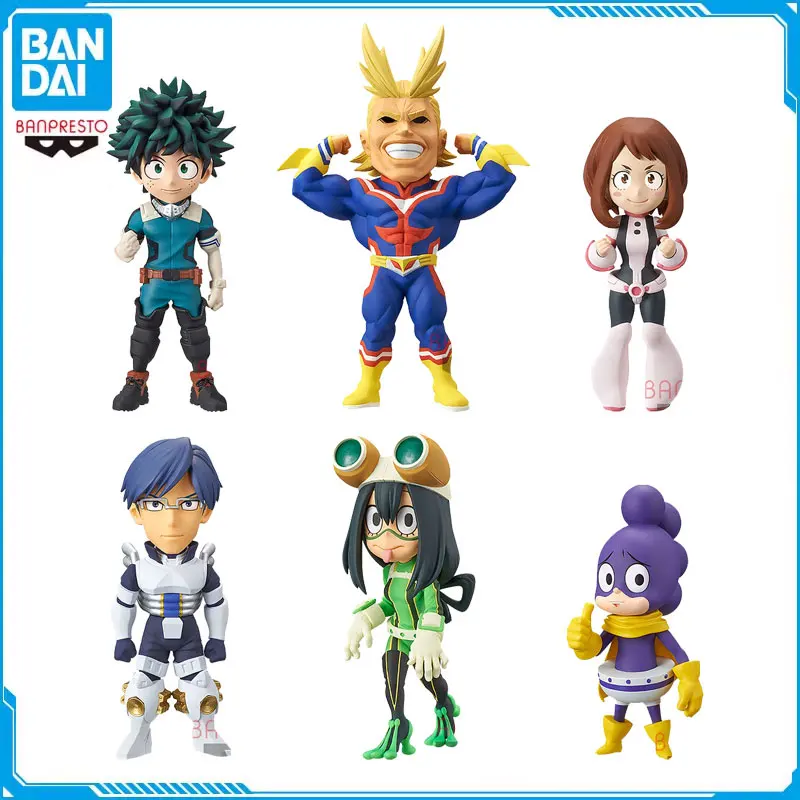 

Bandai Original WCF My Hero Academia Vol.1 Midoriya Izuku Asui Tsuyu Full Set Anime Action Figure Collectible Model Gifts