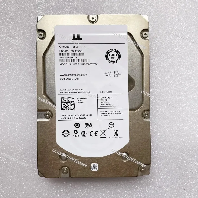 For 0W347K W347K 9FN066-150 Seagate ST3600057SS 600GB 15000 RPM 16MB Cache SAS 6Gb/s 3.5 