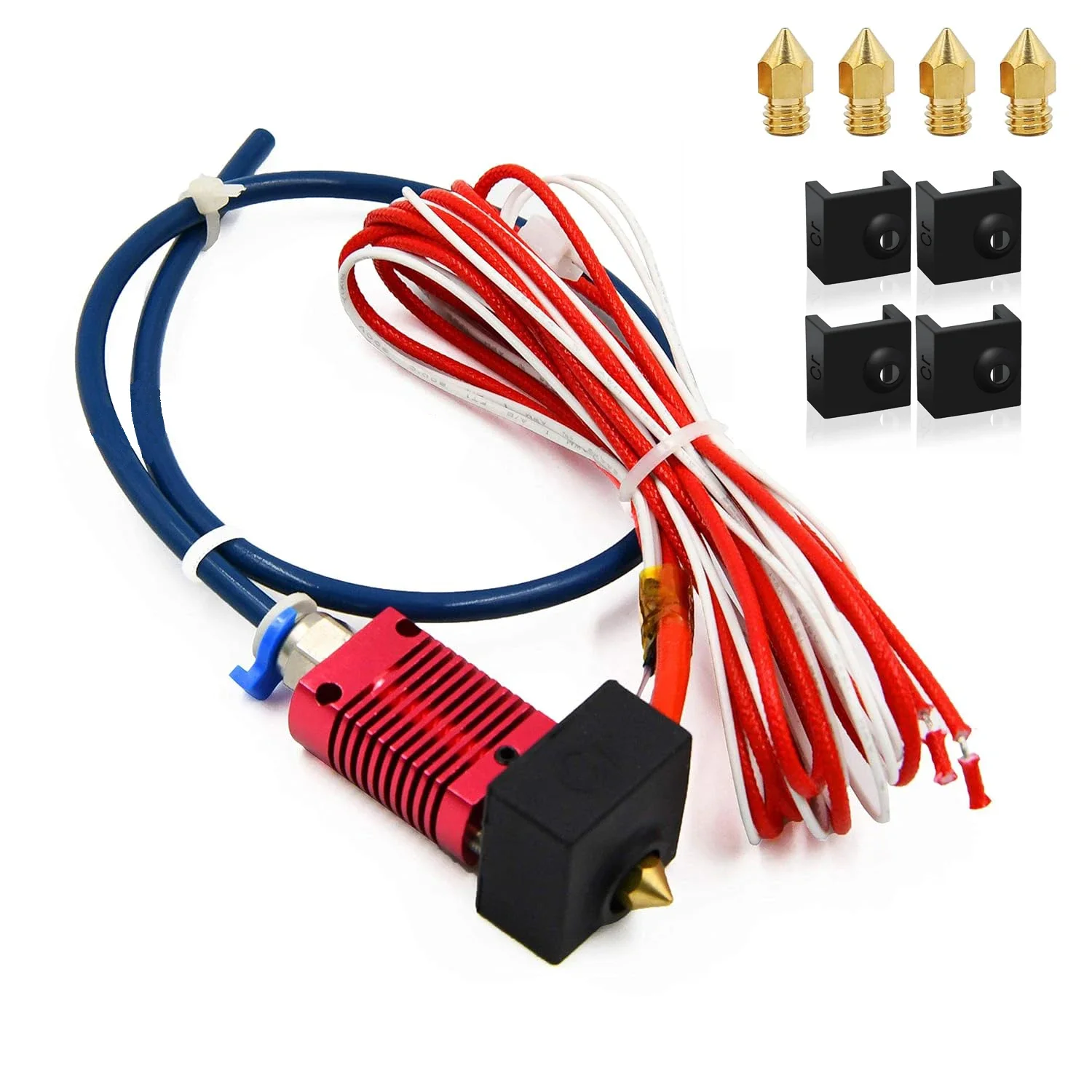 Creality Upgrade Ender 3 Hotend, geassembleerde extruder met PTFE-slang voor Creality Ender 3 Pro/Ender 3 V2 Hot End Kit